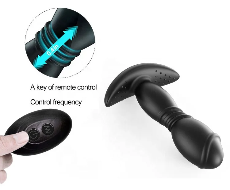 High Quality Remote Control Prostate Massager Vibrating Sex Toys Anal Butt Plug for Men Masturbating