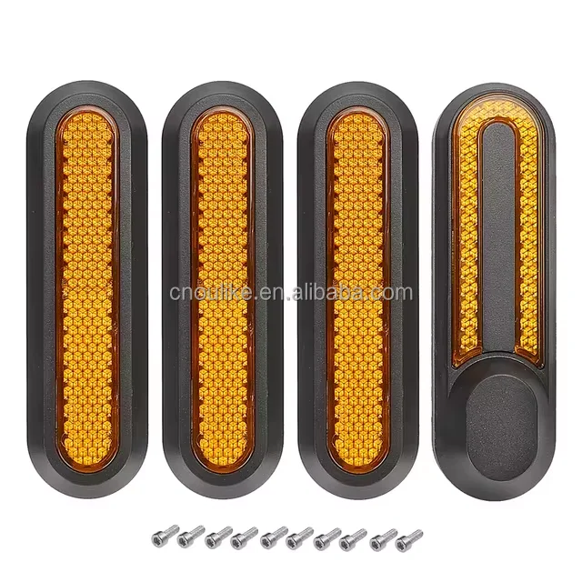 Reflective Wheel Cover Protect Shell for Xiaomi M365 Pro 2 1S Electric Scooter Front Rear Hub Cap Safety Night Reflector Sticker