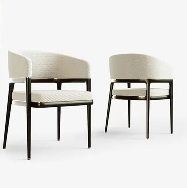 Распродажа, однотонная деревянная ножка из искусственной кожи, спинка из мягкой ткани, обеденный стул с подлокотниками, столовая