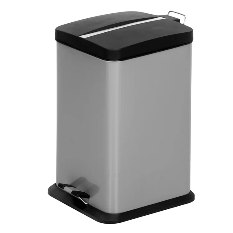 Foot Pedal Stainless Steel Trash Bin Garbage Can