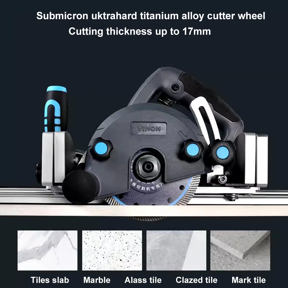 Ceramic Tile Cutting Machine 45 Degrees Electric Wet Cutter for Slab Marble Porcelain Tile