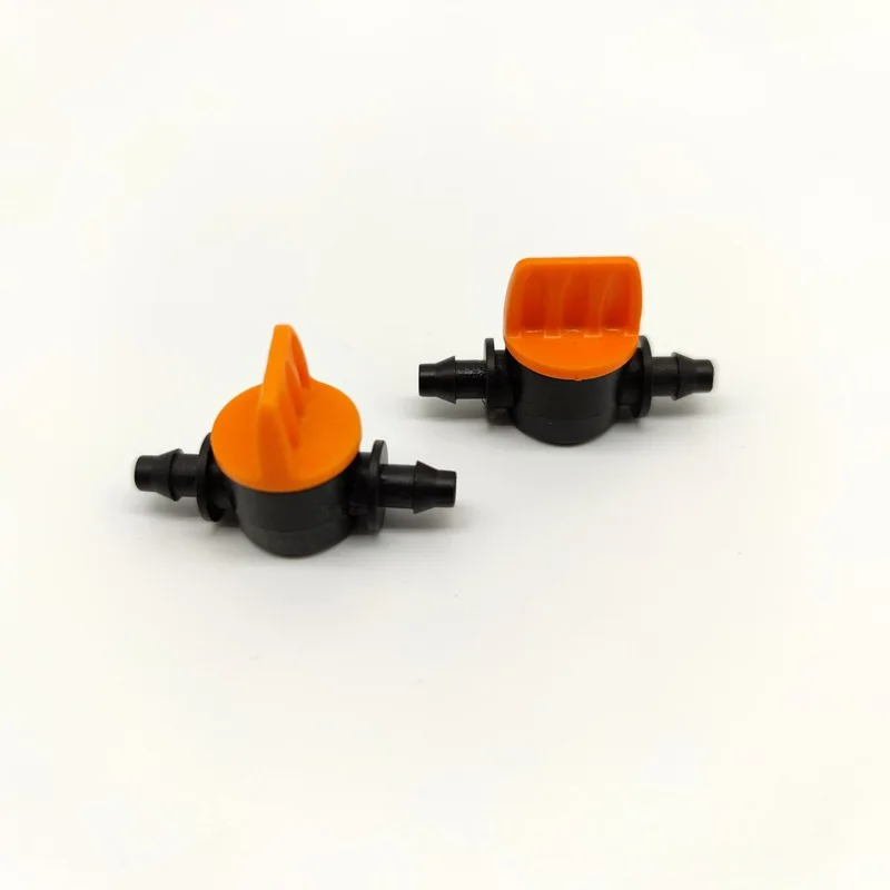 4/7mm Hose Mini Valve Garden Drip Irrigation Fittings Pipe Connectors Automatic Watering System Sprinklers Tube Joints