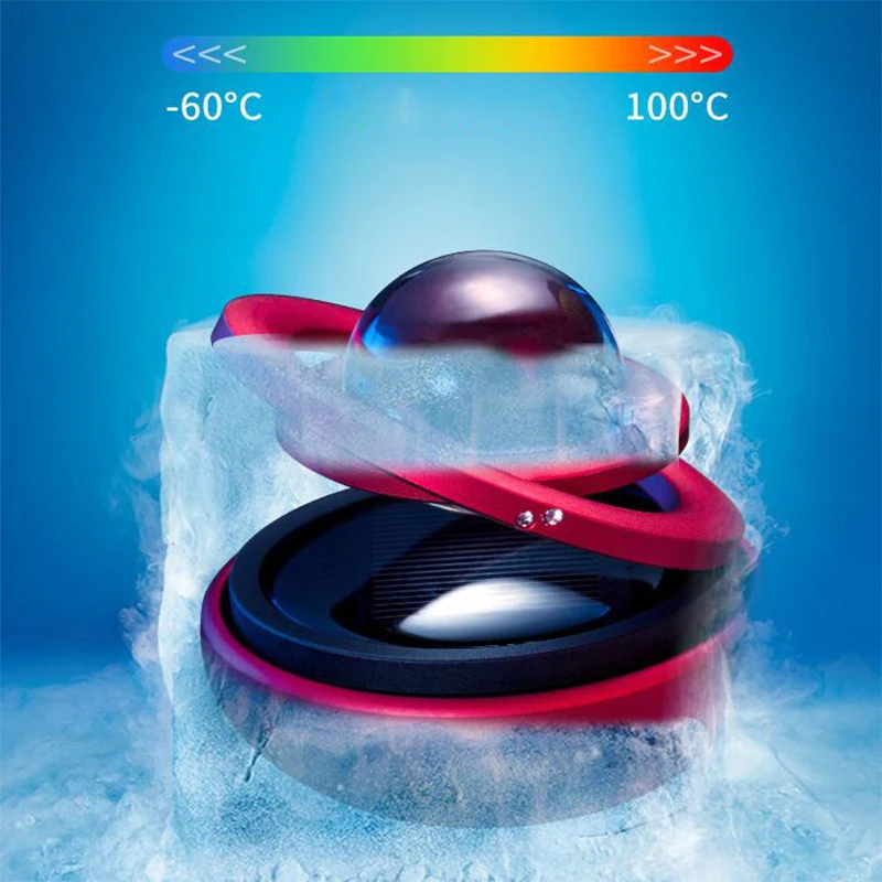 Новый автомобильный парфюм на солнечной батарее, креативная ароматерапия с вращением между звездами, украшения для автомобиля