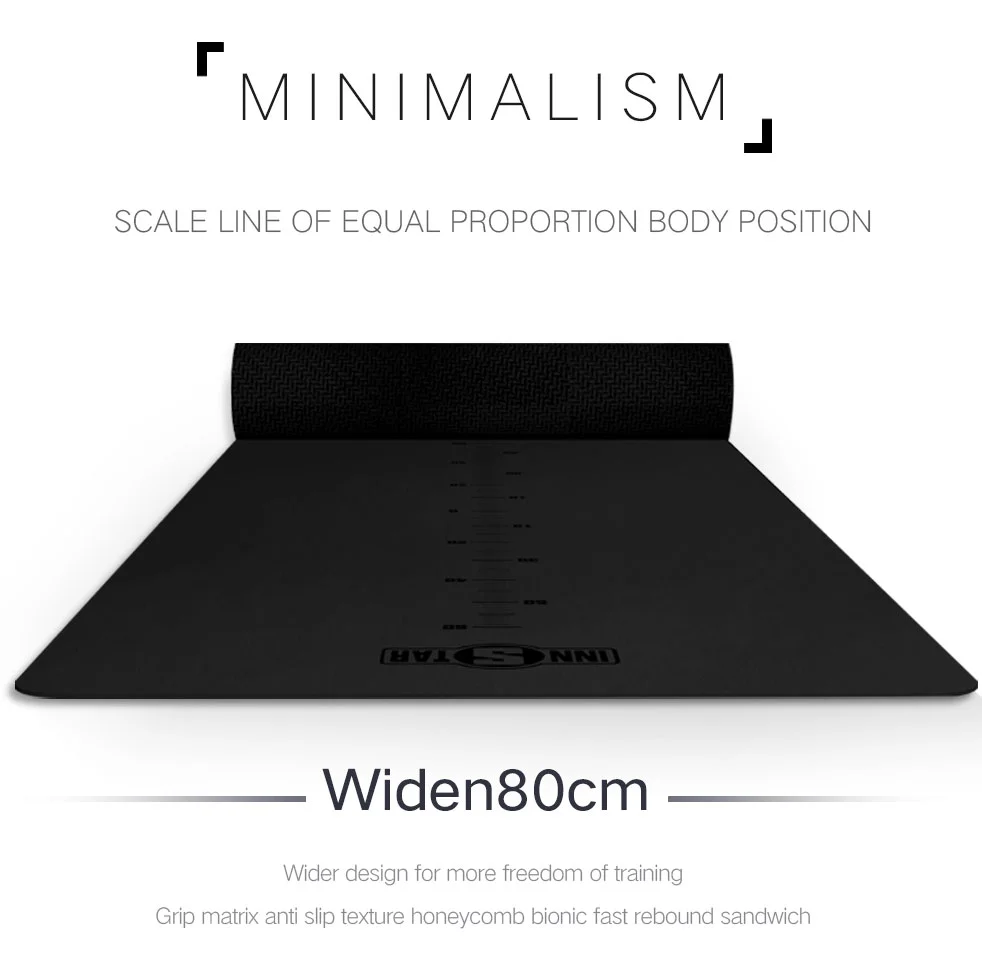 INNSTAR 8mm Custom Logo Non Slip Fitness Yogamatters Sticky Yoga Mat