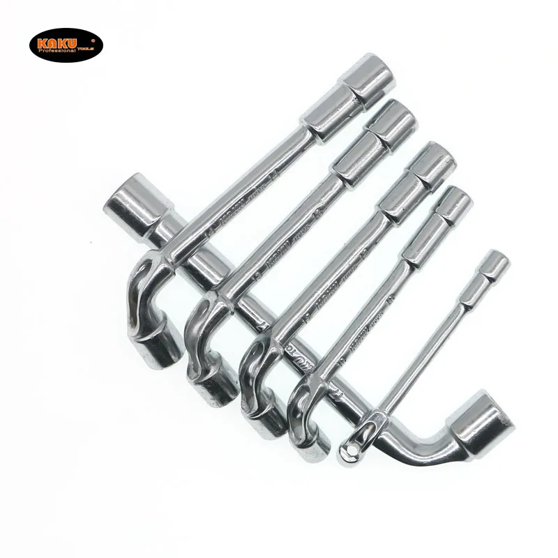 KAKU Vehicle Tools Double Ended L Type Socket Wrench Universal Full Milling Perforated Spanner