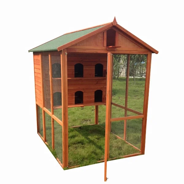 no-toxic stain waterproof weatherproof Chinese Large Aviary Canary Breeding Big Cage Wooden Pigeons Bird House customize