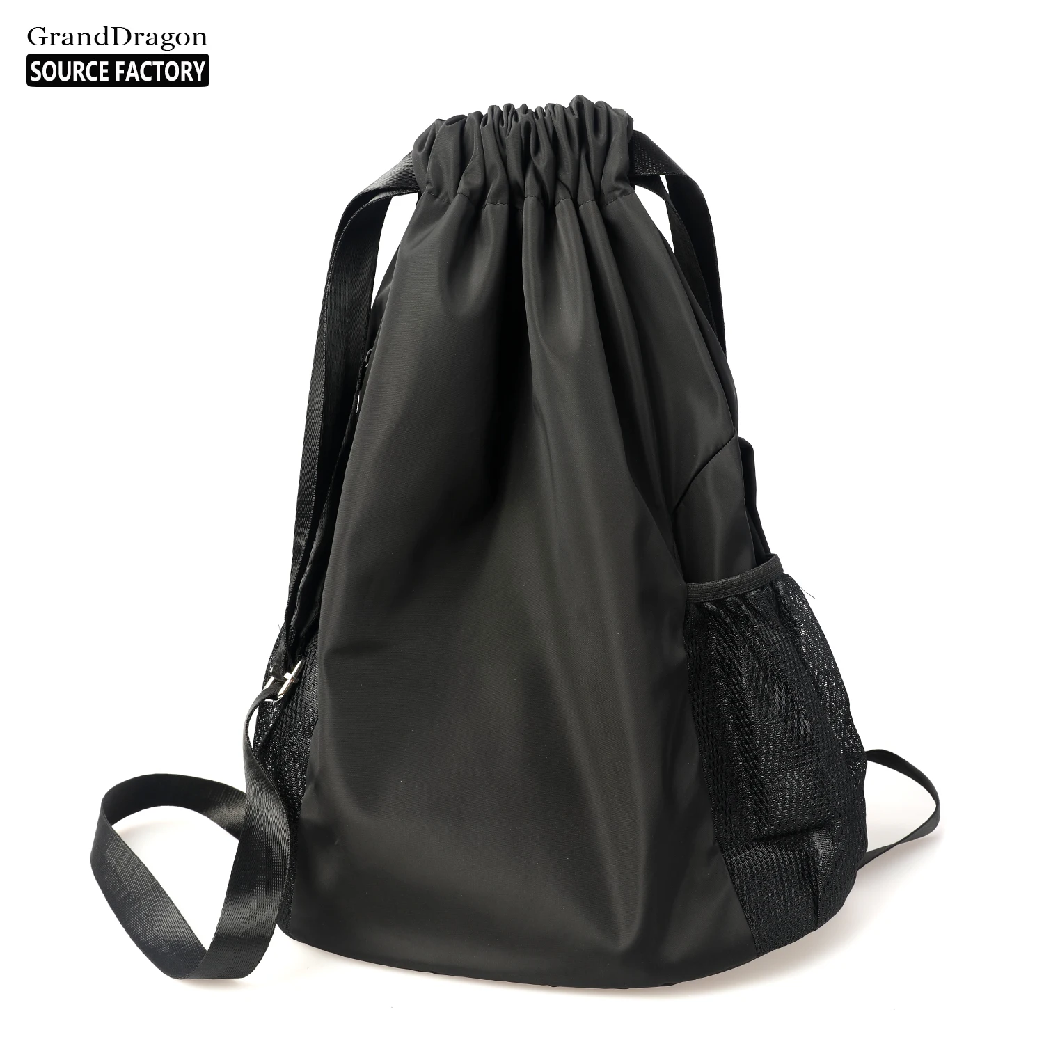 Custom Logo Folding Drawstring Gym Bag Sports String Backpack Drawstring Backpack for Travel Sports