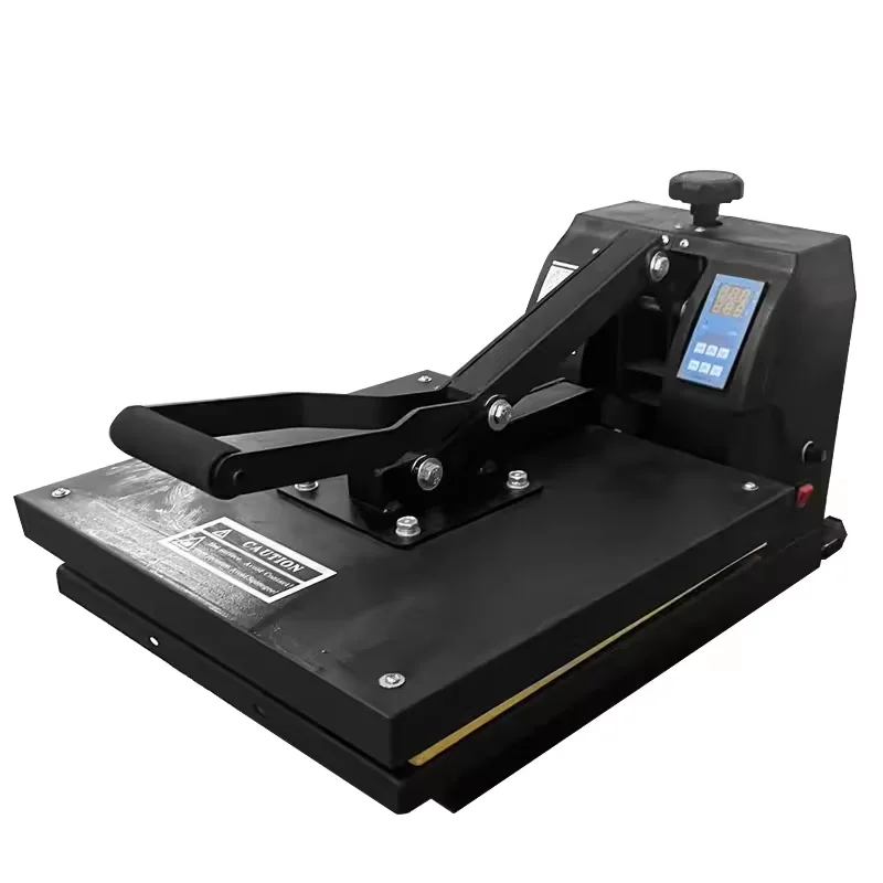 38*38 Transfer Printing Easy to Operate Temperature Adjustable Flatbed Heat Press Machine for Custom T shirt Bags Logo