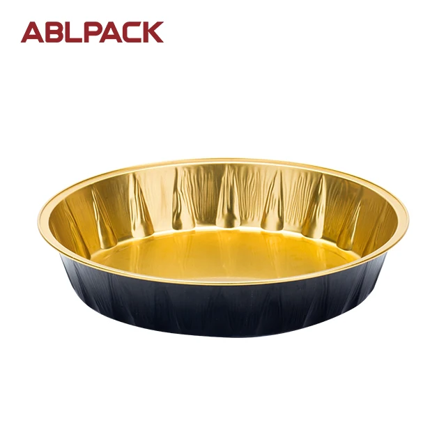 ABL1250ml Durable printed Aluminum Foil Making Machine Pie Pizza Pan  Disposable Aluminum Foil Containerwith Lids Baking