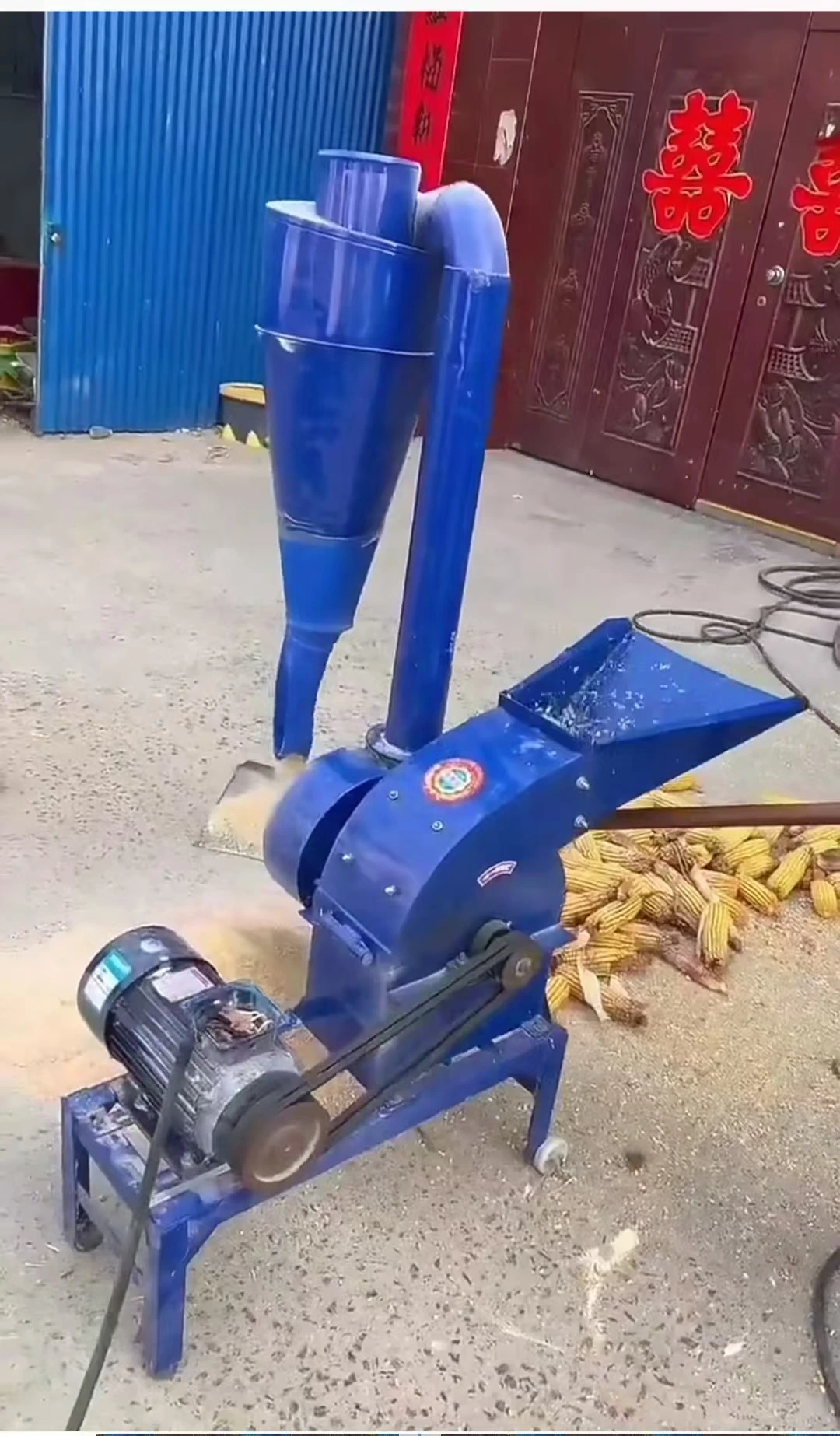 Grain Fodder Grinder Pig Animal Feed Crusher Machine Hammer Mill