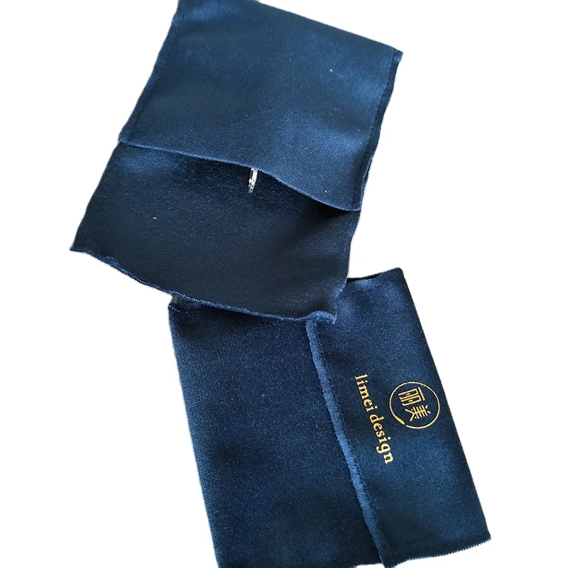 Free Sample  Velvet Bag Jewelry Pouch With Hot Stamp Logo