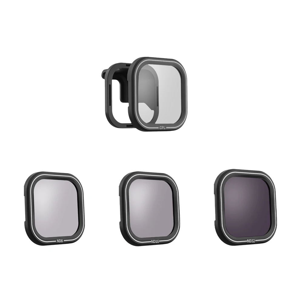 GoPros Accessories 4 Pack CPL ND8 ND16 ND36 Lens Filter Kit Set Neutral Density Filter for GoPro Hero8 Black Camera