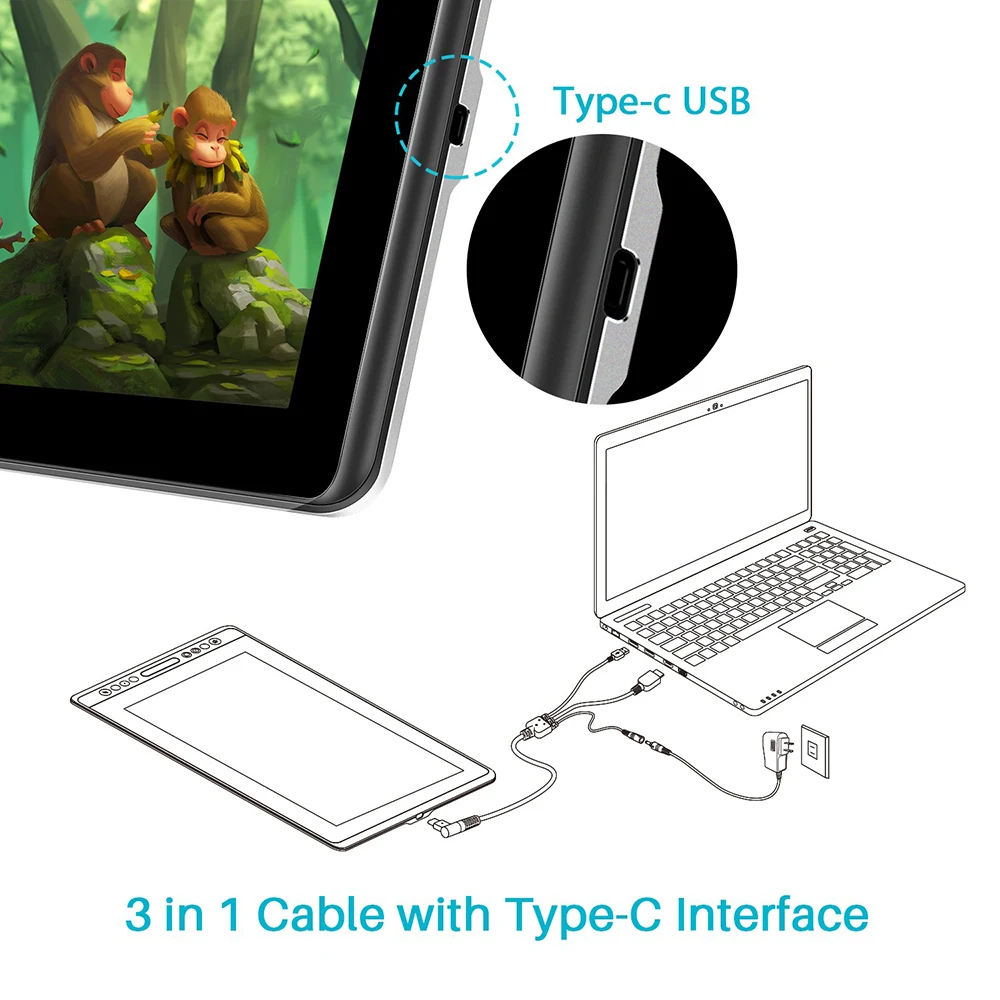  Huion Kamvas PRO 16 полностью ламинированный IPS-дисплей высокая конфигурация 8192 функция наклона давления графический дизайн перьевой
