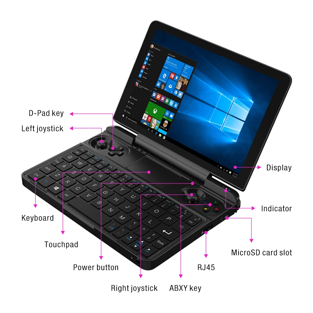 GPD WIN Max China Mini Gaming Laptop Small PC Gamer Notebook 8 Inch Touch Screen CPU I5 1035G7 RAM 16GB+512GB 15000mAh battery