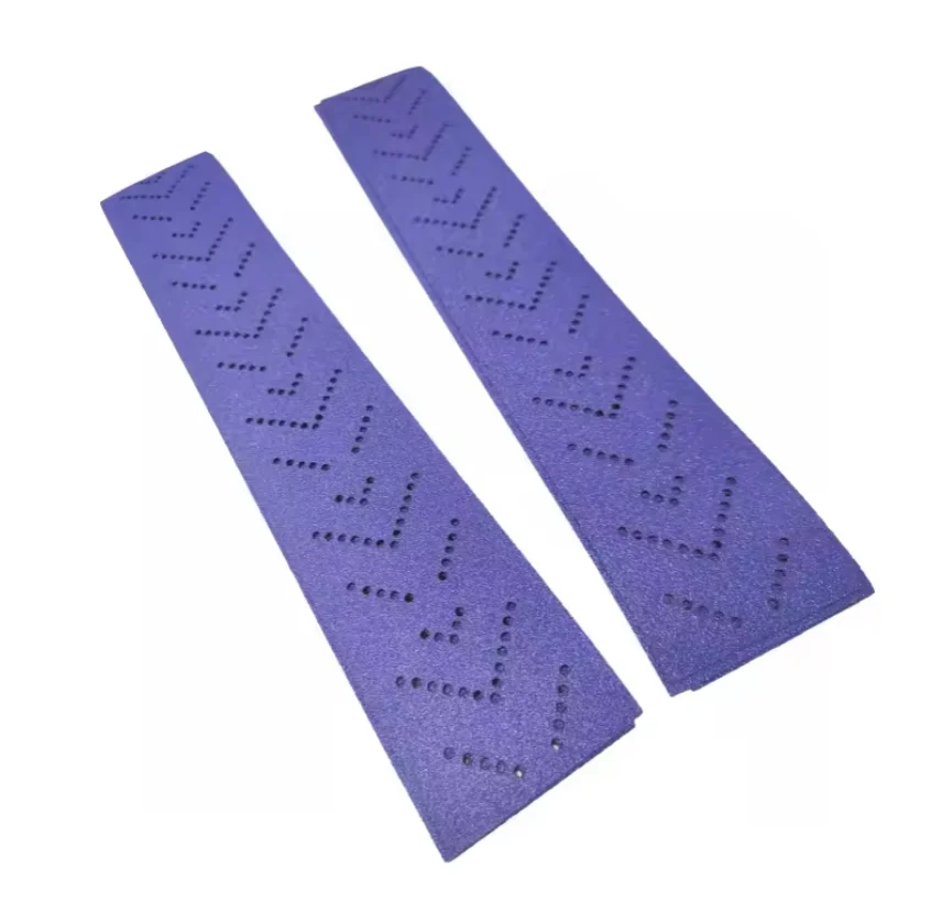 ZY Abrasive Abrasive strips Factory Supply Sandpaper Multi Holes Hook And Loop Abrasive Purple Sanding Paper Roll
