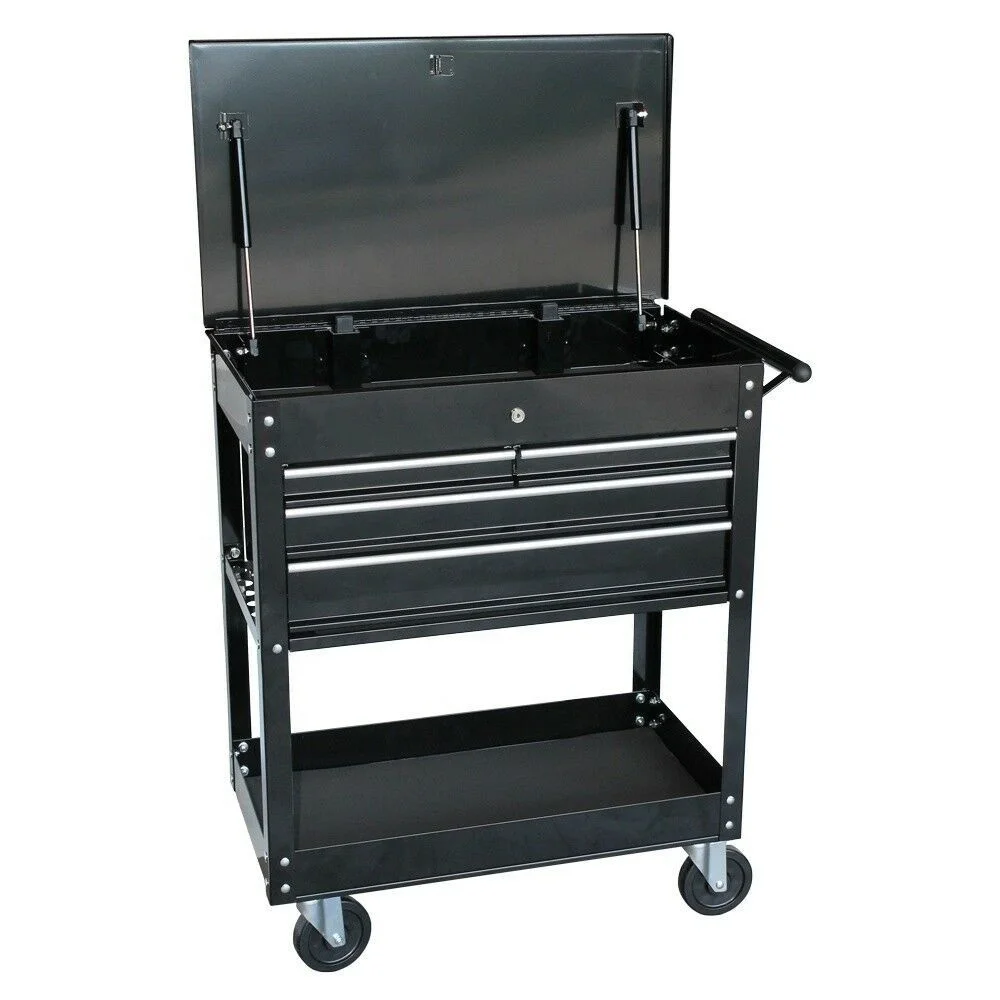 Tools Service Cart Trolley 4 Drawer Workshop Garage
