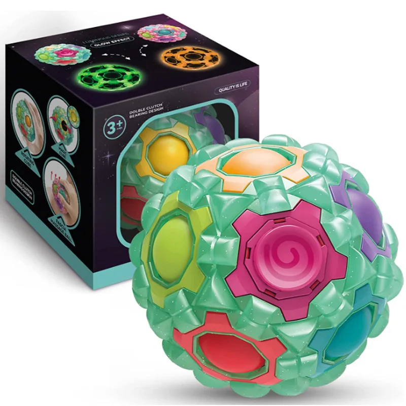 New Glow in Dark Steel Bearings Hand Unique Puzzle Toy Game fidget spinner