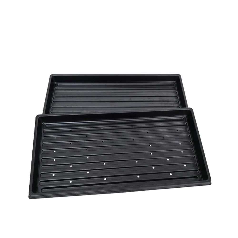 1020 Seed Plastic Tray Heavy Duty Hydroponic Tray Polystyrene Flat Seeding Microgreens Trays For Rice Garden