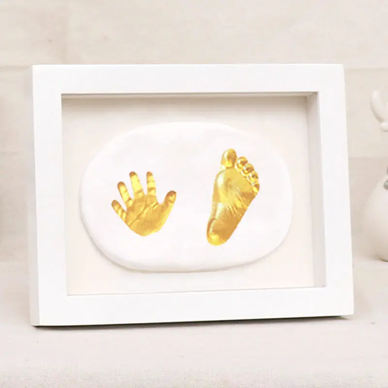 Factory Price Baby Clay Photo Frame Footprint Handprint Clay Kit Keepsake Gift Foot Print Clay