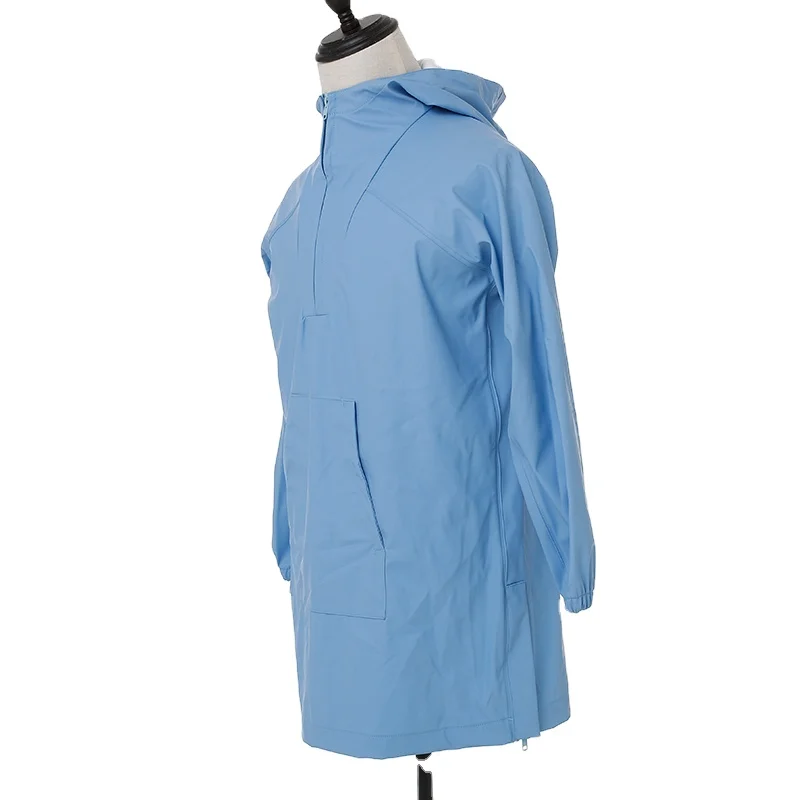 Wholesale Waterproof Breathable Adult Pu Jacket Raincoat Waterproof Rain Gear