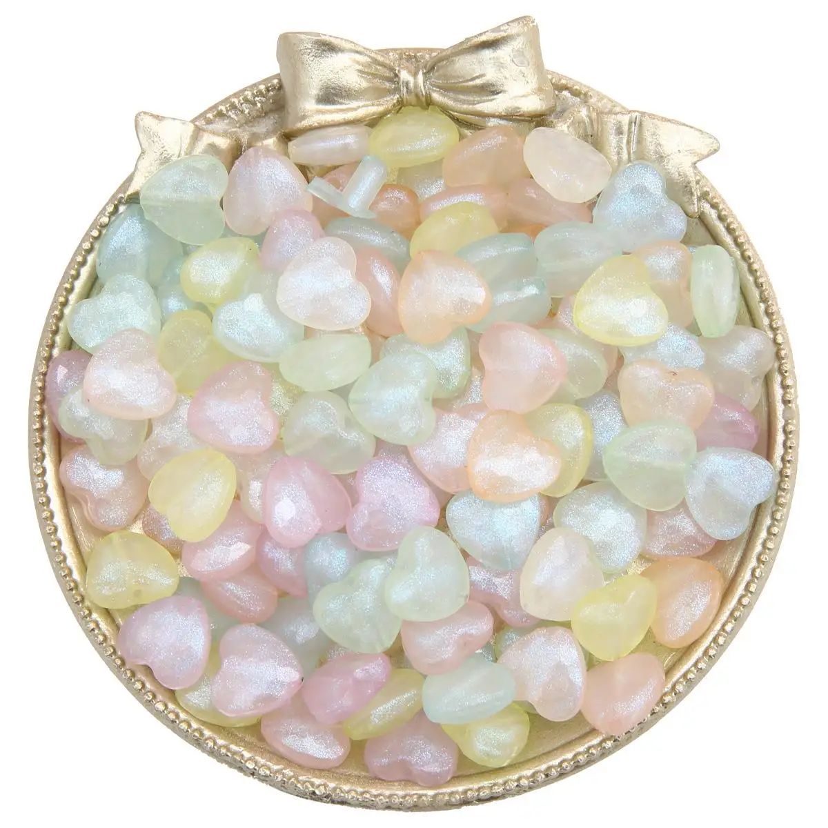 quzhi acrylic semi-transparent blue light mixed color loose beads handmade DIY hair accessories Bracelet Necklace Pendant earrin