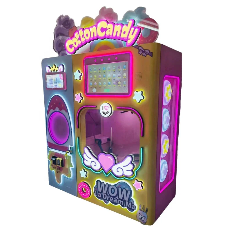 OEM Electric Automatic Commercial Cotton Candy Floss Making Vending Machine