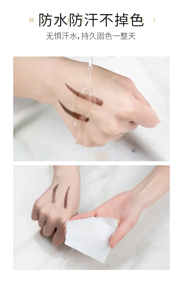 Free Custom Logo OEM 100 PCS Private Label Waterproof Eyebrow stamp and stencil kit