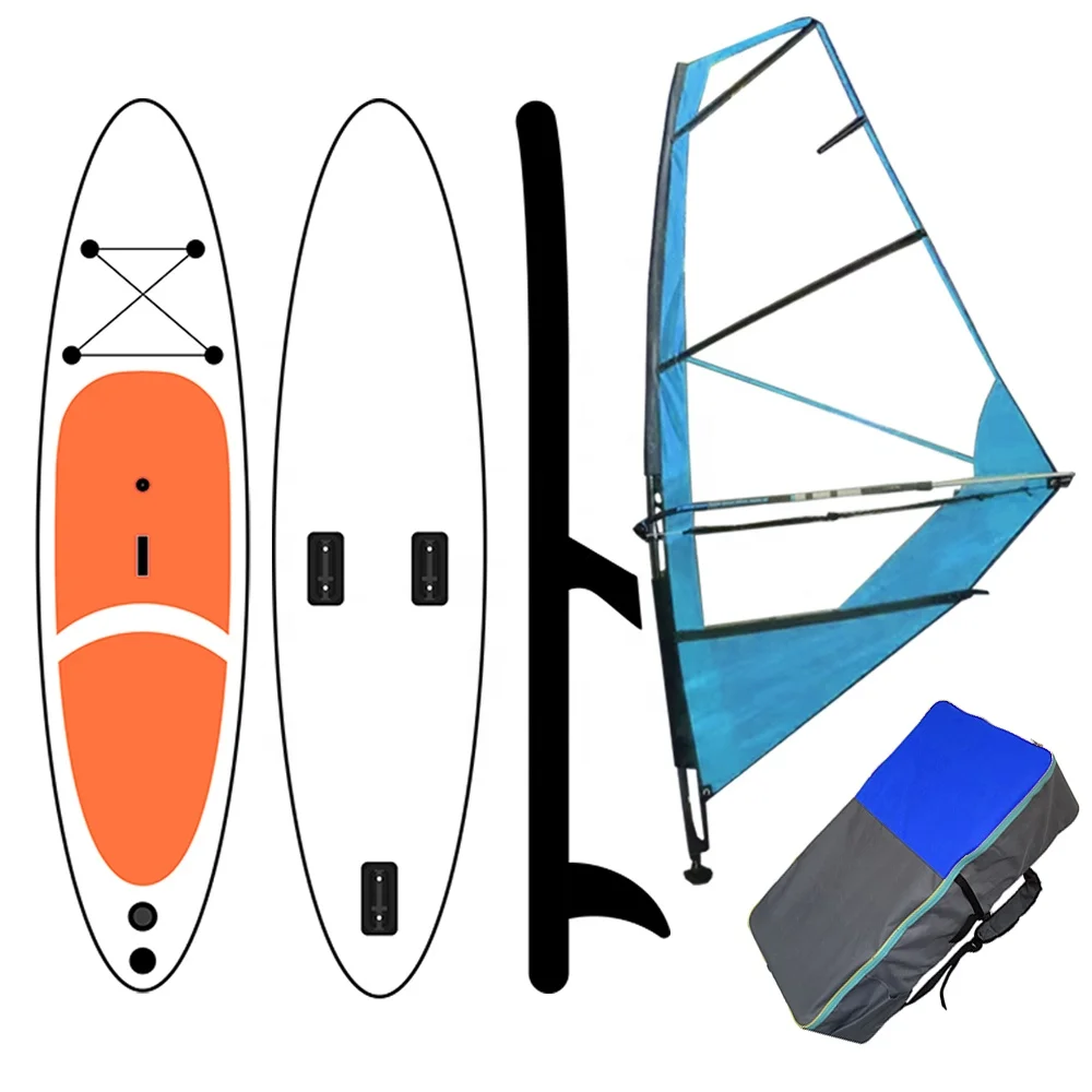 BSCI / EN OEM customizable inflatable sup paddle board inflatable windsurf wind surf sail surfing sail paddle board isup
