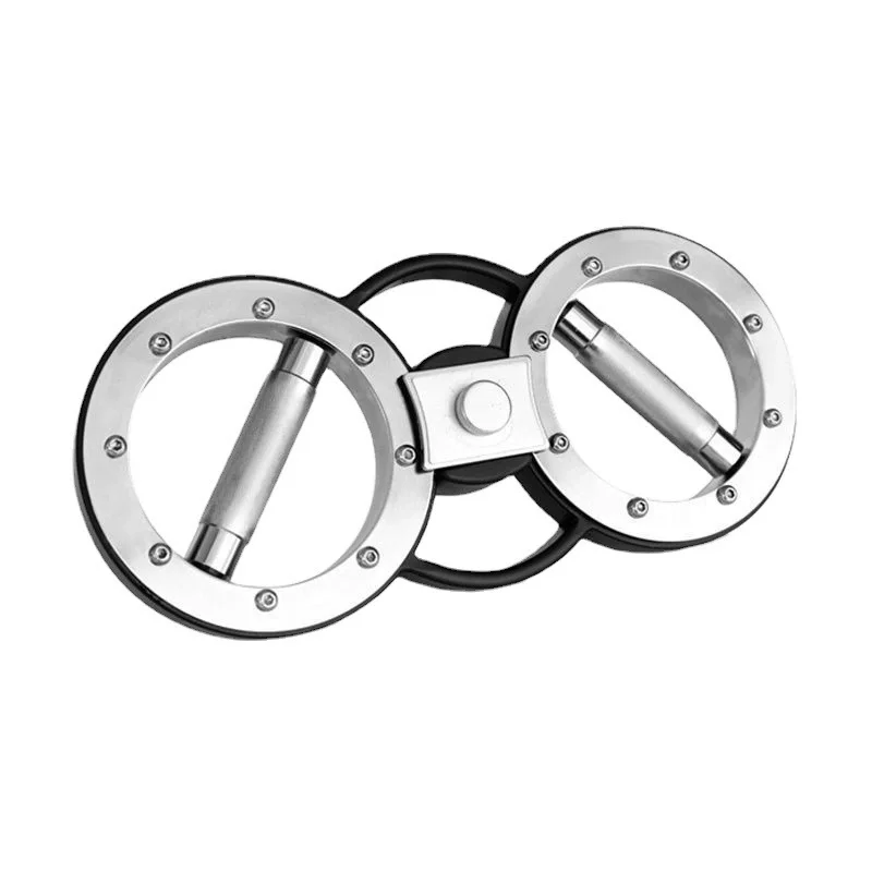 Adjustable Resistance Fitness Arm Exercise Equipment Stainless Steel Black Grip Forearm Trainer Burning Machine for Sale