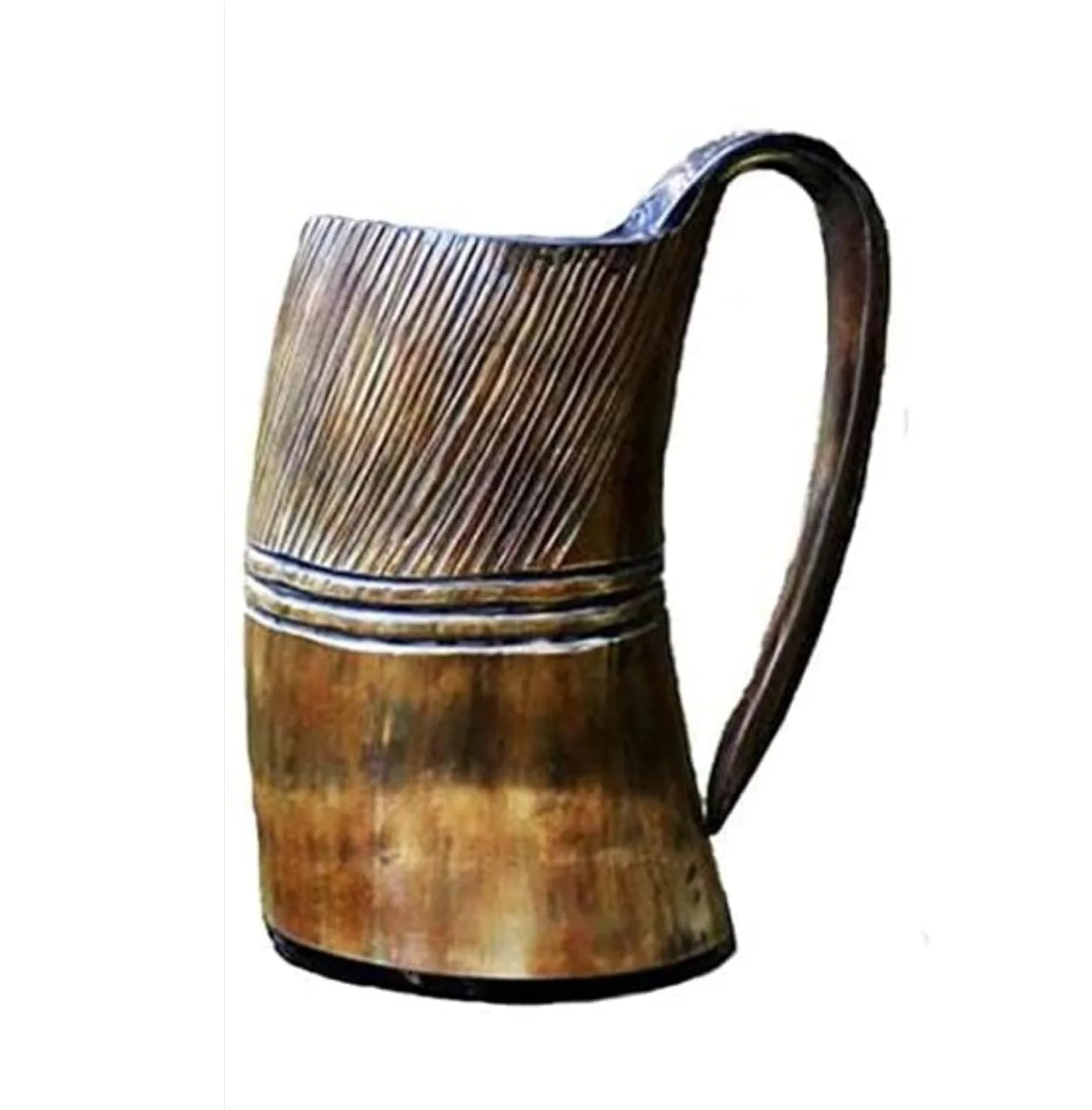 Handcrafted Genuine Horn Mug for Drinking Natural Durable and Safe to Use Smooth and Polished Interior for Comfortable Drinking