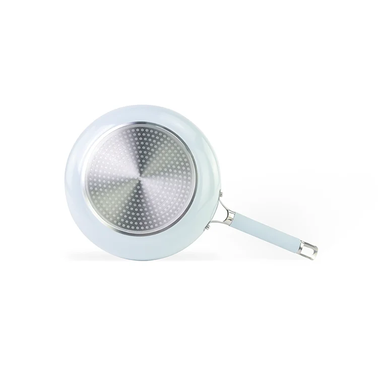 Axa New Arrival Ceramic Coating Non Stick Cooking Fryan With Light Blue Handle Kitchenware Frying Pans For Cooking