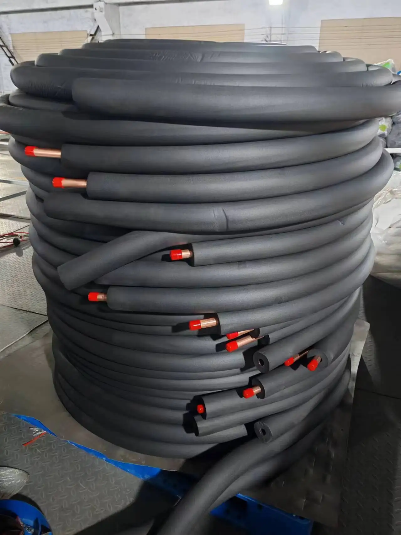3/8 inch copper pipe non insulated  rubber foam insulation copper tube for air conditioner HVACR