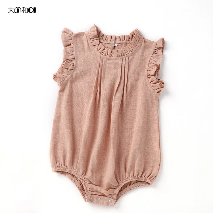2024 Girl Watermelon  Onesie Moizing  Girl Romperdreswholesale Newbor Bamboo Rayon/Spandex Blend Knit White  Knit Romper Custom