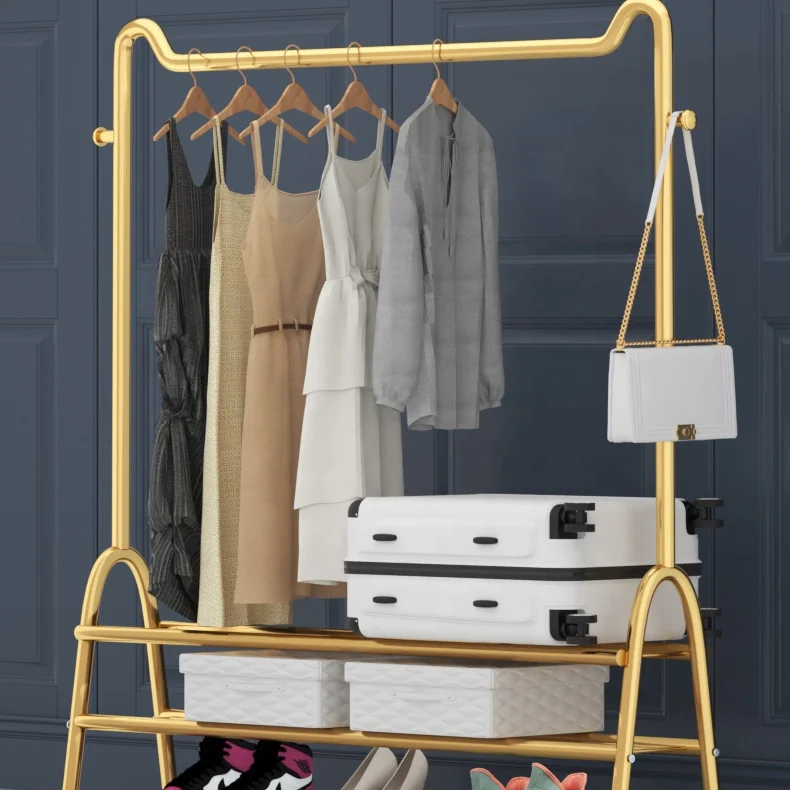 BSCI 2022 standing clothes hat storage rack