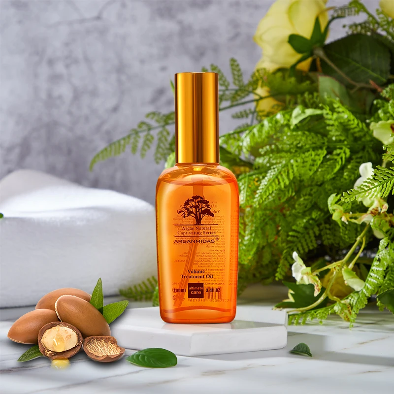 Arganmidas SPA Hair Treatment Argan Oil Protein Repair Brighten Boost Volume Moroccan Argan Hair Oil For Damaged Hair