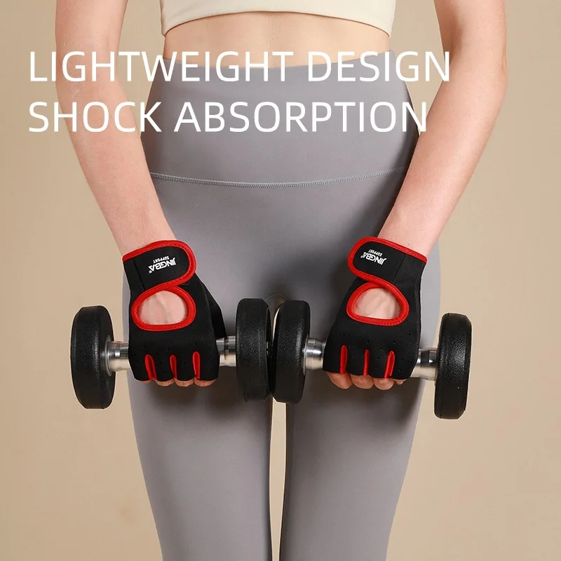 JINGBA Wholesale New Breathable Weight Lifting Gloves Full Palm Protection Workout Gloves for Gym Cycling Exercise sports gloves