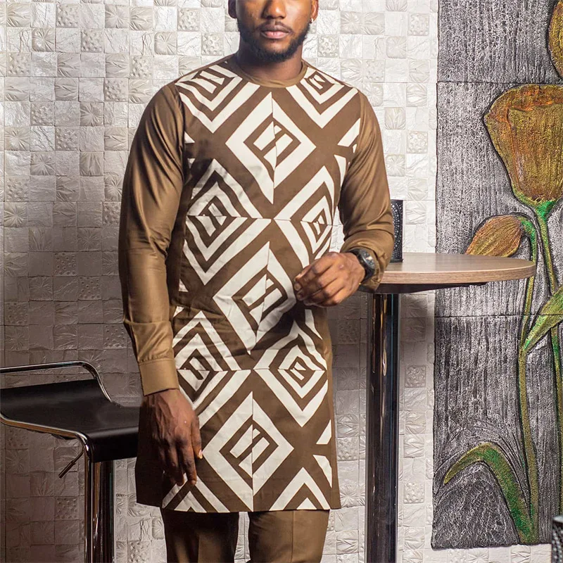 2024 Новый Африканский этнический стиль минималистский повседневный мужской набор