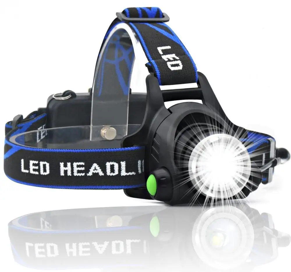 Походный велосипедный масштабируемый перезаряжаемый фонарь громкой связи фонарик T6 светодиодный налобный фонарь