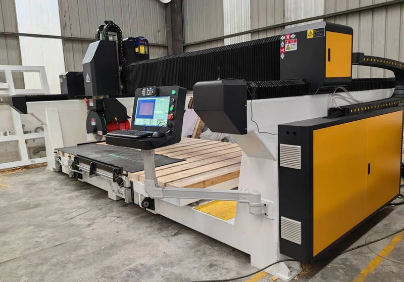China  Marble Granite Quartz Kitchen Countertop CNC Stone Bridge Cutting Machine With CCD Camera 5 Axis Bridge Cutting Saw