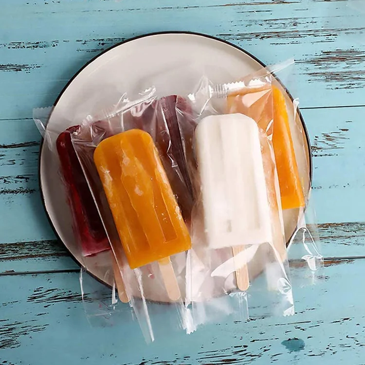 in stock Fast Delivery high transparent back sealed Ice Cream Popsicle  Bags ice pop bag