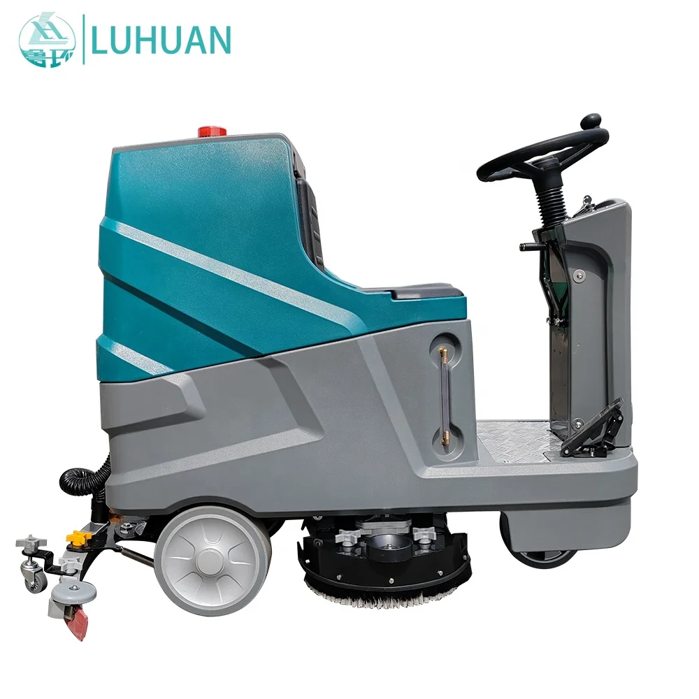 Floor Washing Machine Ride on Floor Scrubber Tiles Factory Wholesale Floor Cleaning Machine CE with Free Spare Parts