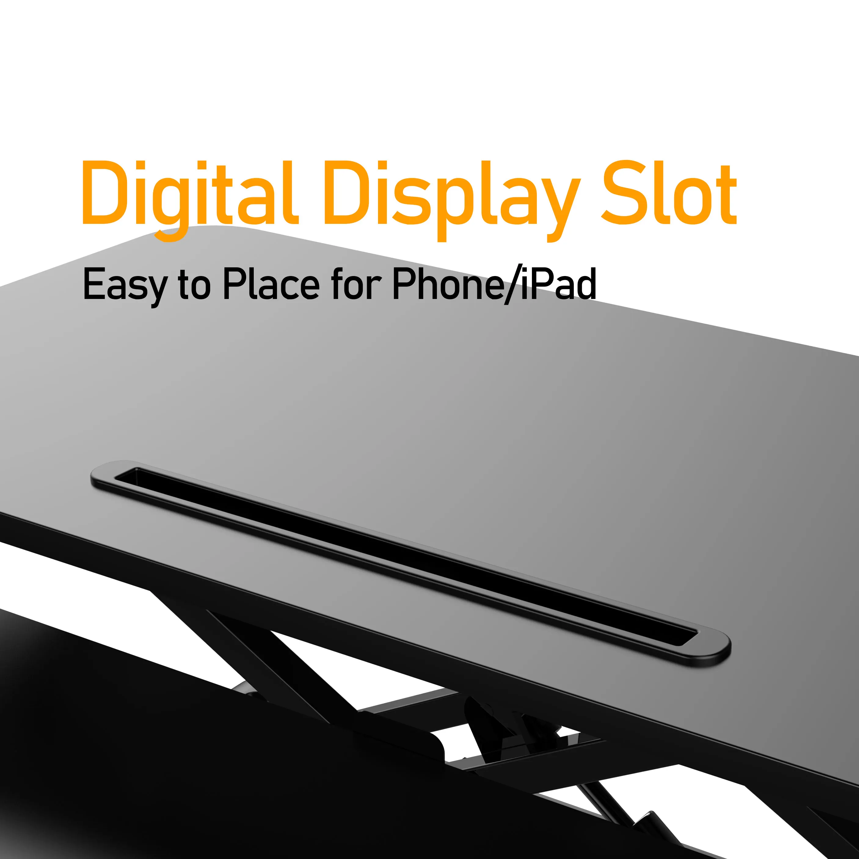 Office Height-Adjustable Laptop Standing Desk Sit To Stand up Computer Desk Converter