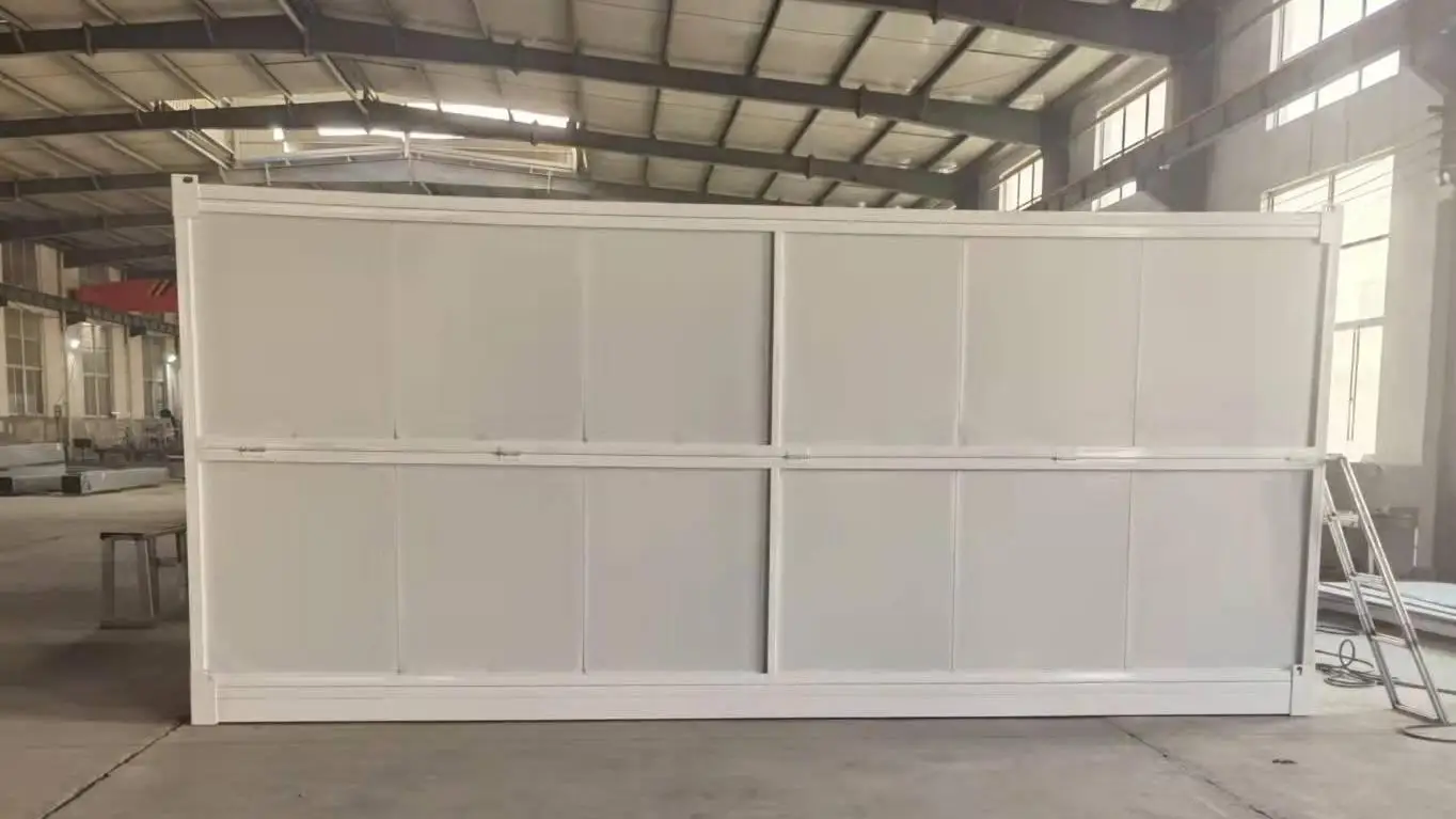 China 20 feet cheap folding  storage living welded easy assemble  save space container house for living and storage