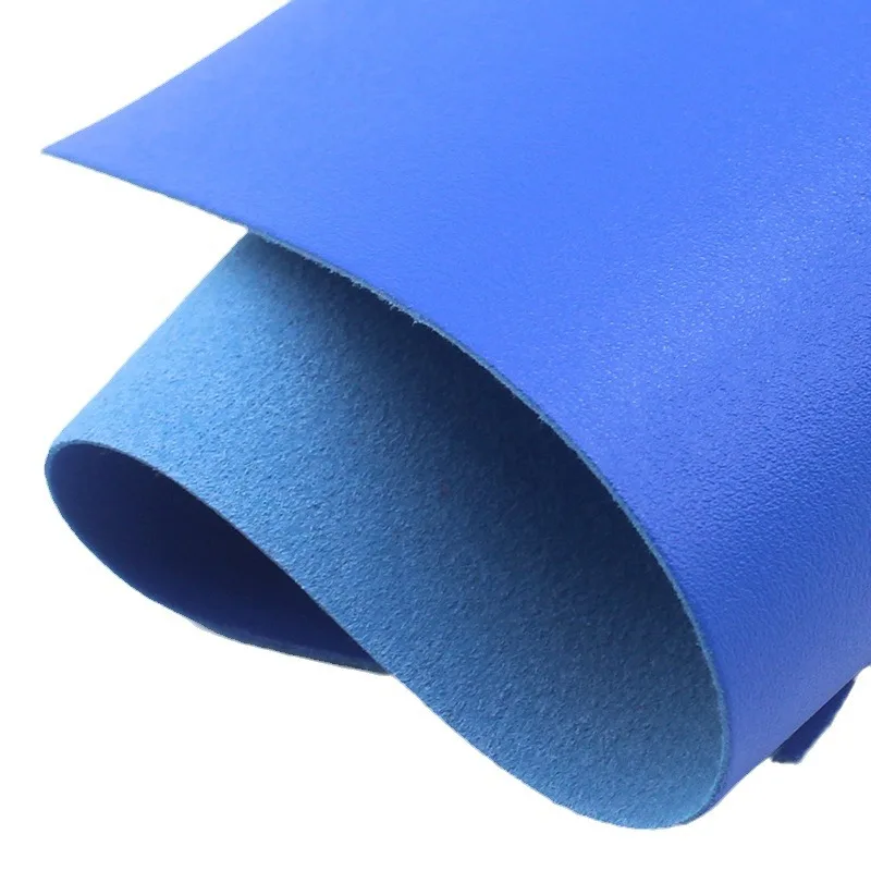 Solid Color 1.4mm Paper Grain Impregnated PU Leather Plain Artificial Shoe Leather Luggage Sofa Car Cover-Wholesale