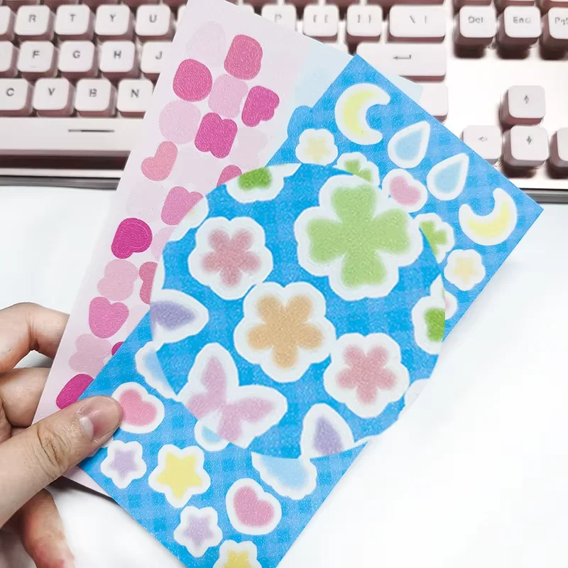 Custom Printing Vinyl Frosted Laminated Stickers Adhesive Kiss Cut Decorative Stationery Sticker Sheet with High Quality