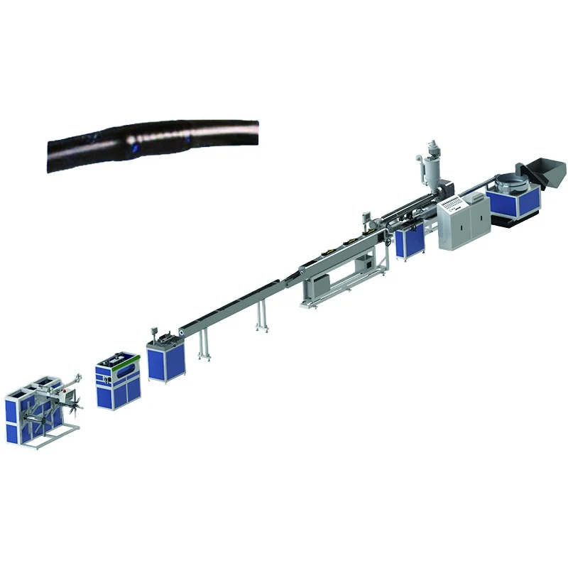 Inlaid emitter Round drip pipe making machine for hdpe water irrigation tube production line