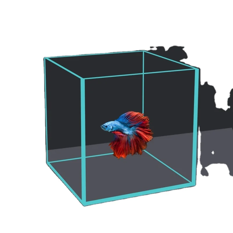 Economical Aquariums Hot Sale Small Goldfish Tank 3 In 1 Glass Mini Fish Tank Aquarium Ultra White Glass Fish Tank