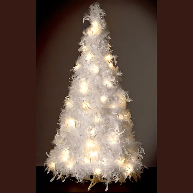
Wholesale Factory Prices Warm White Fancy Feather 120 Cm Feather Tree Light 