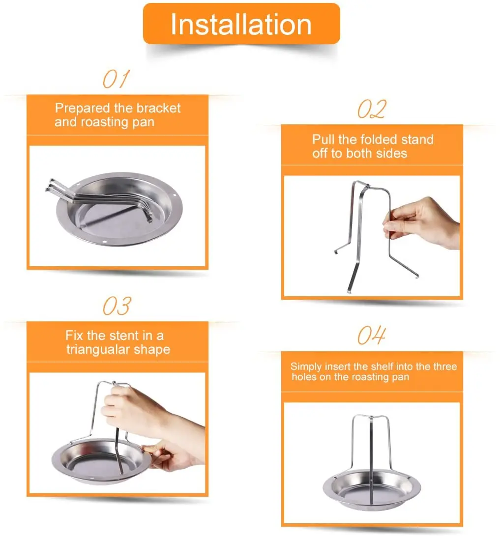 Rack Stand Chicken Holder Folding Vertical Roaster Chicken BBQ Tools BBQ Grill Accessories Chicken Roaster bbq smoker