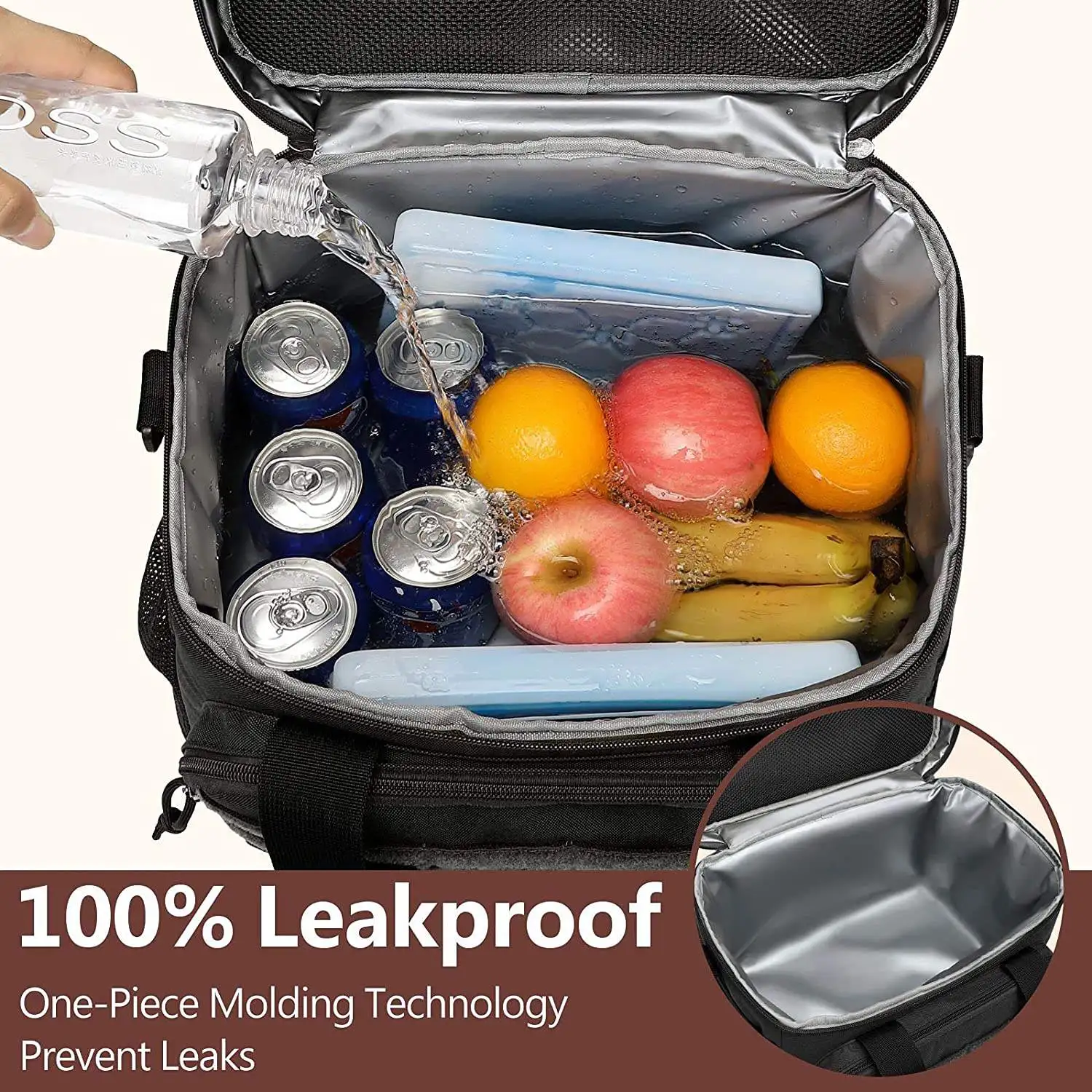 OEM ODM Portable Tactical Lunch Box 30-Can Soft Cooler Tote Thermal Waterproof Insulated Geometric Pattern Lunch Bag
